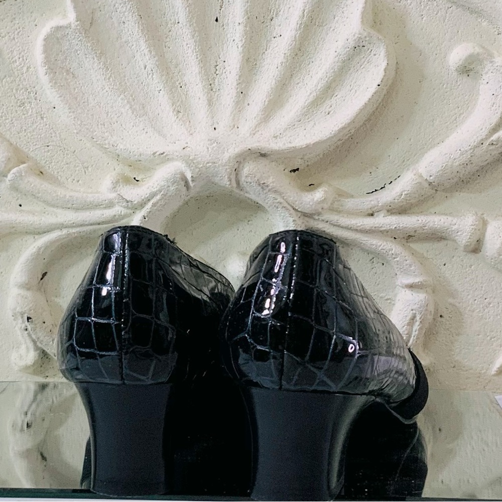 Ros Hommerson Croc Embossed Heels - Picture 4 of 12